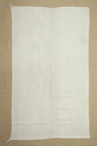 Turkish Hemp Rug Plain White Hemp Kilim Rug,5x8 150,250