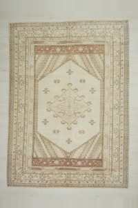 Oushak Rug Primitive Decor Wool Oushak Rug 7x10 214,292