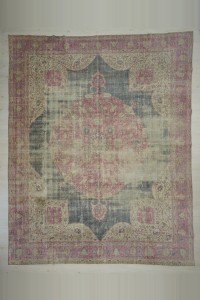 Oushak Rug Primitive Madalion Oushak Carpet Rug 10x13 310,388