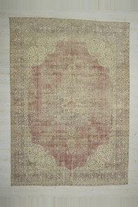 Oushak Rug Primitive Pattern Oushak Rug 8x11 Feet 247,346