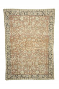 Oushak Rug Red Blue Turkish Carpet Rug 6x9 Feet  178,265