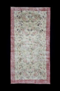 Oushak Rug Rose Pattern Oushak Rug 4x7 Feet 110,205