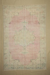 Oushak Rug Salmon Pink Oushak Rug 6x9 180,283