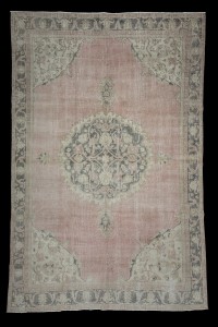 Oushak Rug Salmon Pink Oushak Rug 7x11 Feet 220,336