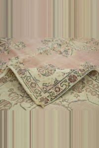 Salmon Pink Turkish Area Rug 7x9 Feet 205,275 - Oushak Rug  $i