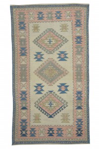 Oushak Rug Salmon Pink Turkish Rug 4x7 120,213