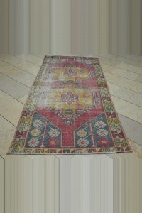 Semi Old Distressed Rug 4x8 116,241 - Turkish Carpet Rug  $i