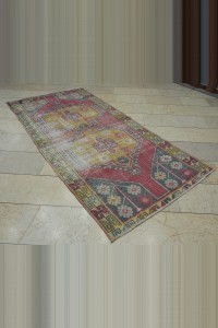 Semi Old Distressed Rug 4x8 116,241 - Turkish Carpet Rug  $i