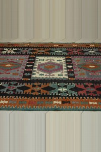 Semi Old Manisa Gordes Kilim Rug 7x9 203,283 - Turkish Kilim Rug  $i