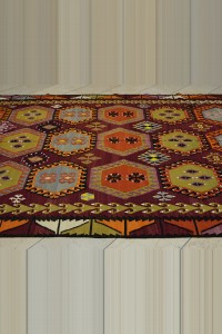 Semi Old Sivas Sarkisla Kilim Rug 7x13  216,394 - Turkish Kilim Rug  $i
