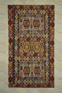 Turkish Kilim Rug Semi Old Turkish Esme Kilim Rug 6x12 Feet 190,357
