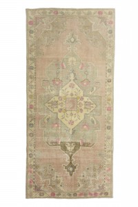 Oushak Rug Short Pile Oushak Rug 4x9 Feet 132,281