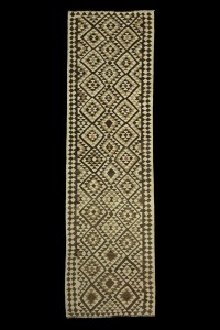 Small Pattern Natural Kilim Runner 3x11 Feet 96,332 - Turkish Rug Runner  $i