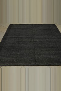 Square Size Grayish Brown Goat Hair Rug 6x7 178,216 - Goat Hair Rug  $i