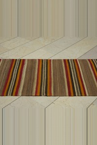 Stripe Turkey Kars Kilim Rug Runner 2.6x10 76,306 - Turkish Rug Runner  $i
