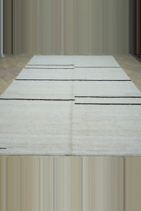 Striped Design Hemp Carpet Rug 9x12 264,362 - Turkish Carpet Rug  $i
