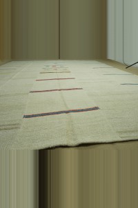 Striped Modern Turkish Hemp Kilim Rug 10x13 288,386 - Turkish Hemp Rug  $i