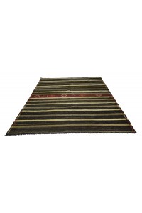 Striped Natural Turkish Kilim Rug 7x8 Feet  218,238 - Goat Hair Rug  $i