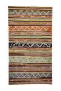 Turkish Kilim Rug Striped Turkish Area Rug 6x10 168,300