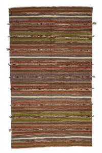 Turkish Kilim Rug Striped Turkish Kilim Rug 5x9 Feet  158,270