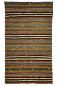 Turkish Kilim Rug Striped Turkish Kilim Rug 6x10 Feet  175,298