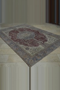 Tebriz Haci Celili Pattern Oushak Rug 7x10 Feet 200,297 - Oushak Rug  $i