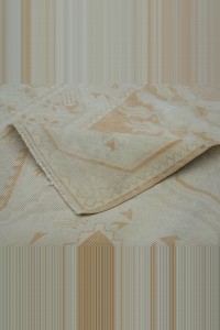 Terracotta Color Wool Milas Rug 4x6 118,192 - Oushak Rug  $i