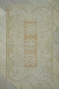 Oushak Rug Terracotta Color Wool Milas Rug 4x6 118,192
