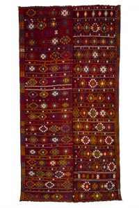 Turkish Kilim Rug Toros mountain Anatolian Area Jijim Kilim Rug 5x9 Feet 147,285