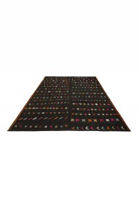 Turkish Brown Kilim Rug 8x9 Feet  230,283 - Goat Hair Rug  $i