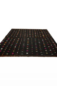 Turkish Brown Kilim Rug 8x9 Feet  230,283 - Goat Hair Rug  $i