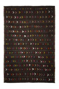 Goat Hair Rug Turkish Embroidered Kilim Rug 7x10 Feet  203,305