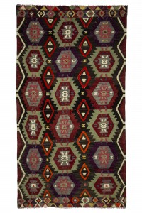 Turkish Kilim Rug Turkish Flat Weave Kilim Rug 6x10 Feet  172,316