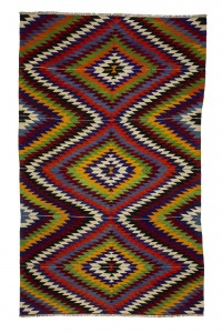 Turkish Kilim Rug Turkish Flat Weave Kilim Rug 6x9 Feet 163,266