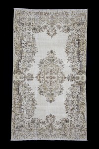 Oushak Rug Turkish Geometric Oushak Rug 4x7 Feet 118,206