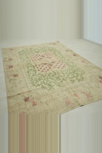 Turkish Green Rug 7x9 Feet 198,270 - Oushak Rug  $i