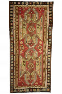 Turkish Kilim Area Rug 6x13 Feet 177,380 - Turkish Kilim Rug  $i