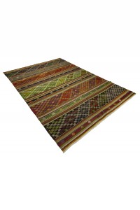 Turkish Striped Kilim Rug 6x9 Feet  193,272 - Turkish Kilim Rug  $i