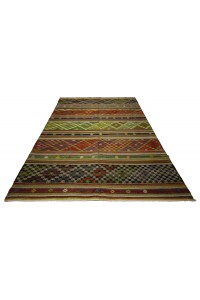 Turkish Striped Kilim Rug 6x9 Feet  193,272 - Turkish Kilim Rug  $i