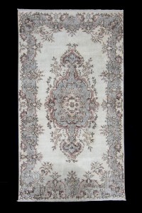 Oushak Rug Turkish Vintage Oushak Rug 4x7 Feet 115,205