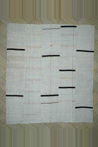 Turkish Hemp Rug Vintage Hemp Kilim Rug 11x12  324,363