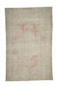 Oushak Rug Vintage Turkish Rug 6x9 168,270