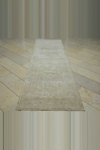 Wash Out Vintage Persian Carpet Rug 3x11 97,322 - Turkish Rug Runner  $i