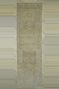 Turkish Rug Runner Wash Out Vintage Persian Carpet Rug 3x11 97,322