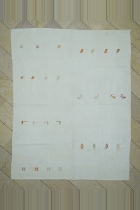Turkish Natural Rug White Cotton On Cotton Rug 7x9 Feet 200,260